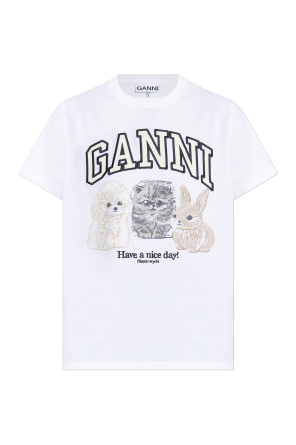 Black Sheer Check Tie String Shirt | GANNI US